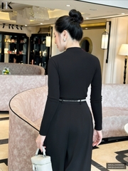 Áo Len Đính Hoa NK FASHION Thời Trang Công Sở Thanh Lịch, Dễ Mặc, Vải Mềm Mịn NKAL2409002