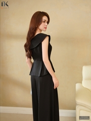 Sơ mi vai chùm chéo peplum xinh xắn LUSM2506021