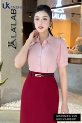 Áo Sơ Mi Tay Lỡ Cổ Đức Kiểu UK Fashion Thanh Lịch, Nữ Tính Vải Mềm Mịn UKSM2407009