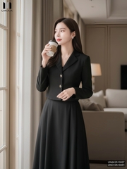 Chân váy xòe xếp Unaa thoải mái lên dáng xinh UNCV2510001