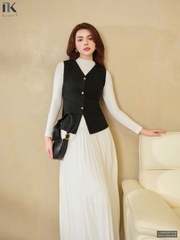 Áo gile ren kiểu cách trang nhã, hiện đại LUSM2507036