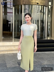 Áo Len Cổ Trơn Vai Chờm UK FASHION Thời Trang Công Sở Trẻ Trung, Đơn Giản, Vải Mềm Mịn UKFAL2408007