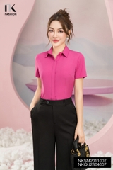 Áo Sơ Mi Cổ Đức Cộc Tay Dáng Cơ Bản nhiều màu sắc, phù hợp nhiều kiểu dáng NKSM2011007