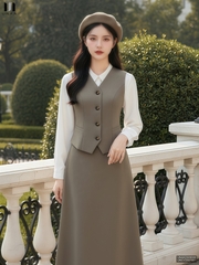 Áo Gile 7 mảnh kiểu dáng mới, trẻ trung và thanh lịch UNAK2509008