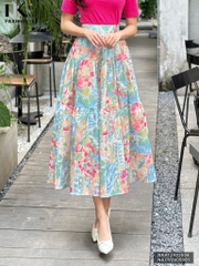 NK Fashion Chân Váy Hoa Nhún Tầng Thời Trang, Nữ Tính, Nhẹ Nhàng NKCV2405001