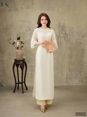 Áo dài tơ thiên kim 2 tà duyên dáng, thanh lịch LUDV25080021