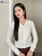 Áo Len Cúc Nẹp UK Fashion Công Sở Nữ Thanh Lịch, Nữ Tính Vải Mềm Mịn UKFAL2410010