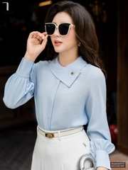 Sơ mi vạt chéo dài tay NKSM2607017 (Áo rời - Không kèm CV/QU/PK)