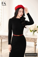 Đầm Len Ôm Tay Dài, Tone Dáng, Tay Dài  NKFDV2311099