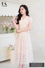 NK Fashion Chân Váy Hoa Nhún Tầng Thời Trang, Nữ Tính, Nhẹ Nhàng NKCV2405001