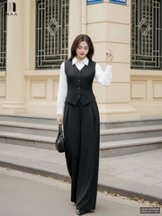 Quần ống rộng đơn giản, dễ mặc tôn dáng UNQU2511001