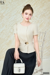 Sơ mi xếp kiểu điệu đà NKSM2503008