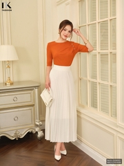 Áo len tay lỡ 3 cúc cách điệu xinh NKAL2508002