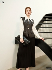 Gile peplum 2 nắp túi dáng vai chờm tôn eo, trẻ trung LUSM2507005