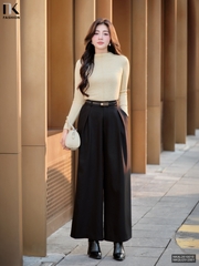 Quần ống rộng xếp ly Nk thoải mái, sang xịn, dễ mặc NKQU2512001