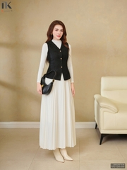 Áo gile ren kiểu cách trang nhã, hiện đại LUSM2507036