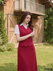 Set gile + chân váy a dài thanh lịch NKBD2511003