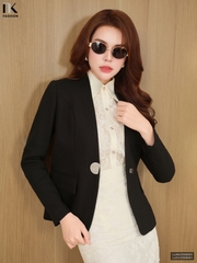 Vest cổ leo cúc đơn thanh lịch, duyên dáng LUAK2509003