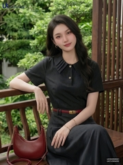 Sơ mi mí lá cổ croptop UKSM2606001 ( Áo rời ko kèm CV/QU/PK)