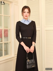 Áo len cổ tim tay lỡ mềm mại, ấm áp, dễ mặc NKAL2508003