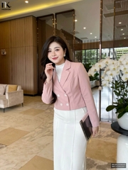 Vest 2 lớp 4 cúc croptop thanh lịch, gọn gàng NKAK2509005