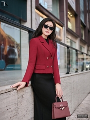 Áo khoác dạ cổ vẻ giao cúc đẹp mà ấm áp NKAK2511008