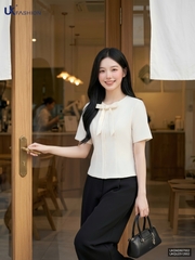 Sơ mi cổ tròn mí dọc UKSM2607002 ( Áo rời không kèm CV/QU/PK )
