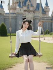 Sơ mi bấu mí cửa tay đơn giản, dễ thương UNSM2508020