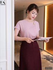 Áo Sơ Mi Vai Chờm Xếp Cổ Trẻ Trung, Thanh Lịch Vải Mềm NKSM2501022