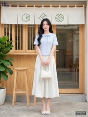 Sơ mi cổ tròn mí dọc UKSM2607002 ( Áo rời không kèm CV/QU/PK )
