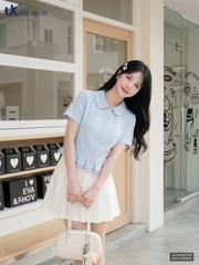 Sơ mi ly súp bèo gấu UKSM2607006 ( Áo rời không kèm CV/QU/PK)
