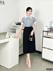 Chân Váy A Cạp Lệch NK Fashion Công Sở Nữ Sang Trọng, Thanh Lịch, Nữ Tính Vải Mềm Mịn NKCV2501002