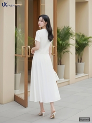 Chân váy Linen kiểu cách giả moi UKCV2604002 ( Chân váy rời ko kèm SM/AT/PK)