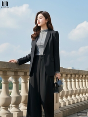 Vest cổ ve liền kiểu dáng thoải mái, siêu sang và dễ mặc UNAK2509010