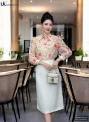 Sơ mi hoa cổ đức màu sắc xinh xắn và mát mẻ chào hè UKSM2502012