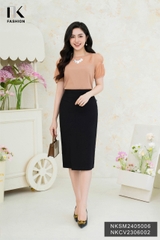 Áo Sơ Mi Tơ Nhũ Bấu Mí NK Fashion Công Sở Nữ Thanh Lịch Thời Trang Vải Mềm Mịn NKSM2405006