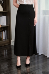 Chân váy suông đuôi cá cúc bọc dễ mặc NKCV2503008