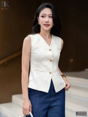 Áo gile ren kiểu cách trang nhã, hiện đại LUSM2507036