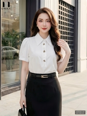 Sơ mi cổ đức đô mí sang xịn, công sở UNSM2601005