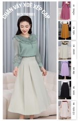 Chân Váy Xòe Xếp Cạp NKCV2309001