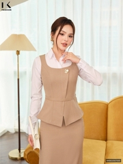 Set Ghile + chân váy bút chì siêu dễ thương, trẻ trung NKBD2507005