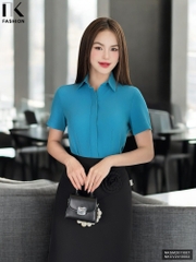 Áo Sơ Mi Cổ Đức Cộc Tay Dáng Cơ Bản nhiều màu sắc, phù hợp nhiều kiểu dáng NKSM2011007
