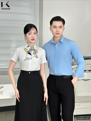 Sơ mi nam lịch sự, dễ phối đồ và ghép set đồng phục cùng áo nữ NKSM2501030