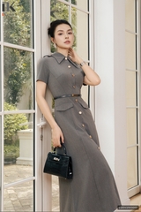 Đầm cổ đức 7 mảnh siêu tôn dáng LUDV2503003