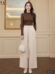 Quần ống rộng xếp ly Nk thoải mái, sang xịn, dễ mặc NKQU2512001