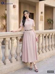 Sơ mi Linen cổ sen kiểu dáng mới, mềm mát, gọn dáng UKSM2604006