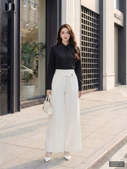 Quần ống rộng vạt thoải mái, mát mượt UNQU2512003