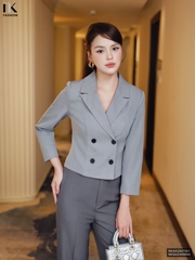 Vest tay lỡ 4 cúc 2 lớp dày dặn đẹp điệu NKAK2507001