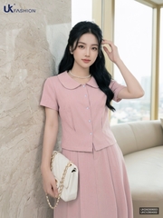 Sơ mi cổ sen súp Linen UKSM2606003 ( Áo rời ko kèm CV/QU/PK)