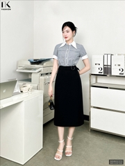 Chân Váy A Cạp Lệch NK Fashion Công Sở Nữ Sang Trọng, Thanh Lịch, Nữ Tính Vải Mềm Mịn NKCV2501002
